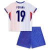 Maglia ufficiale Francia Fofana 19 Trasferta Euro 2024 per Bambino